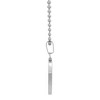 Steeltime Ladies stainless steel religious necklace. Color Options: Silver, Gold - 2 of 4