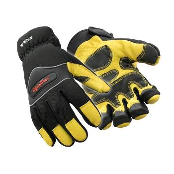 DULFINE High Performance Work Gloves for Men(3 Pairs Pack),Hi-Vis Yellow Color,High Dexterity Touch Screen for Multipurpose,Excellent Grip (extra