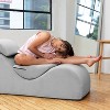 Avana Luvu Lounger - Chaise Lounge Chair for Yoga, Exercise, Massage - High Density Foam - Made in the USA - Light Grey - 4 of 4