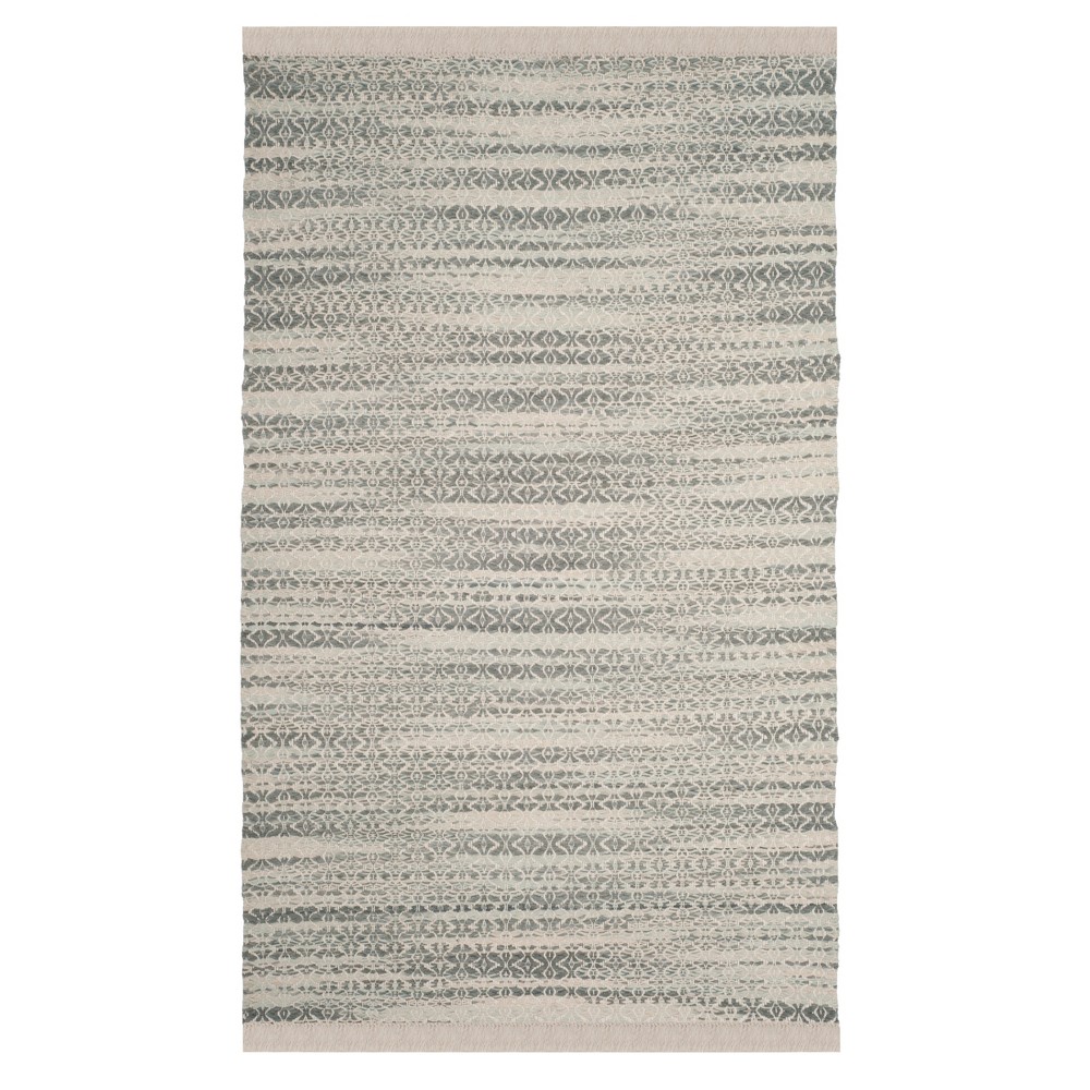 Gray/Ivory Solid Tufted Area Rug 6'X9' - Safavieh