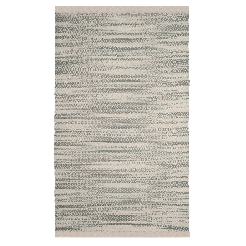 Gray/Ivory Solid Tufted Area Rug 5'x8' - Safavieh