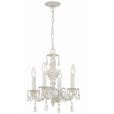 Crystorama Lighting Paris Flea Market 4 - Light Chandelier In Antique ...