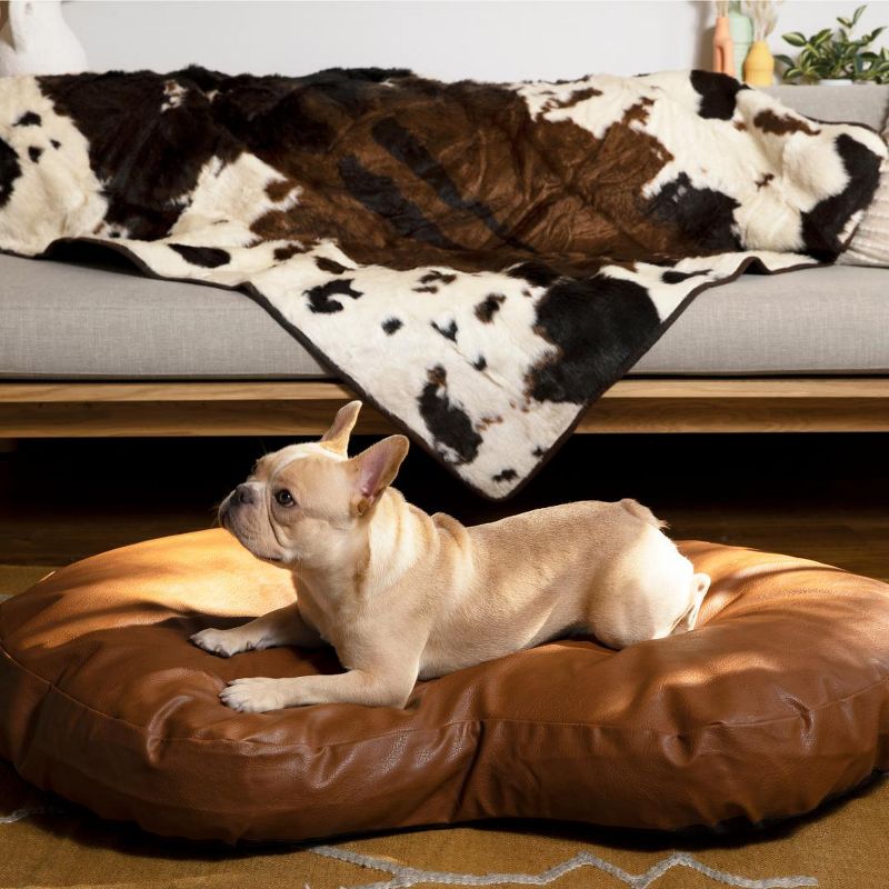 PAW BRANDS PupCloud Faux Leather Memory Foam Luxury Dog Bed, 2 of 6