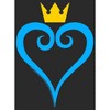 Men's Kingdom Hearts 1 Blue Heart T-Shirt - 2 of 4