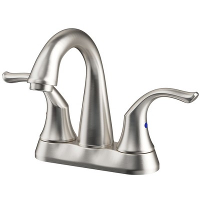 LOVMOR 2-Handle Bathroom Sink Faucet 3 Hole, Brushed Nickel