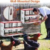 GustoWave 8-Hole Wall-Mounted Metal Chicken Nests Boxes Laying Eggs - 3 of 4