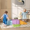 SEVOBAL Baby Activity Gyms Foam Climbing Play Set 4 Piece Soft Reconfigurable Crawling Toys, Multicolored, 17.8"*17.8"*9.8" - 3 of 4