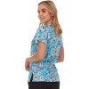 MediChic Women Scrubs V-Neck Printed Scrub Top with Three Pockets - 3 of 4