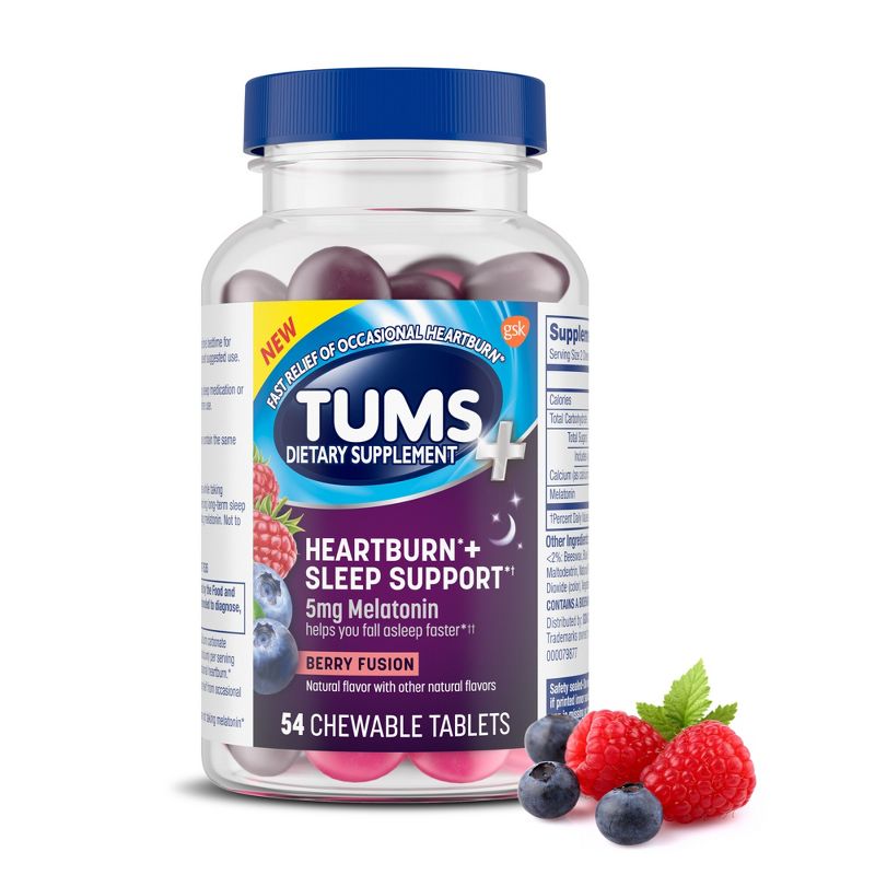 Tums with Sleep Support Berry Fusion Chew Bites - 54ct, 1 of 10