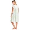 Casual Nights Women's Fancy Lace Neckline Silky Tricot Nightgown - 2 of 4