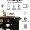 Kitchen Island Cart with Storage Cabinet and Two Locking Wheels - 3 of 4