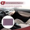 Unique Bargains Car Sunglasses Case Universal Faux Leather Rhinestones Metal 7.87"x 5.51" 1 Pc - 3 of 4