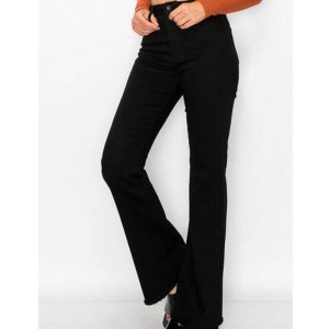 Women's Wo's Wax Flare Stretch Denim Fray - Blue Age - 1 of 2
