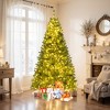 Tangkula 7 FT Pre-Lit Artificial Christmas Tree w/ 1000 Warm White LED Lights 3 Modes - 3 of 4