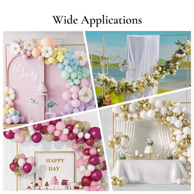 Gold Metal Square Wedding Arch Backdrop Stand 6.6x6.6 FT