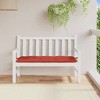 vidaXL Garden Bench Cushion Melange Red 47.2"x19.7"x2.8" Fabric - 3 of 4