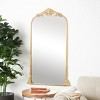 Olivia & May 48"x28" Metal Tall Ornate Arched Baroque Floor Mirror Gold: Vintage Style, Keyhole Mount, Wood Frame - 2 of 4