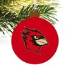 Wesleyan University Primary Logo Wood Christmas Tree Holiday Ornament - 4 of 4
