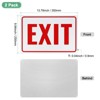 Unique Bargains Aluminum Reflective Rust Free Waterproof Exit Sign 2 Pcs - 2 of 4