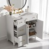 Mshliw 36" Bathroom Vanity with Ceramic Sink, Soft Close Doors, Double-Layer Drawers, Adjustable Shelf, Modern Storage Cabinet - 2 of 4