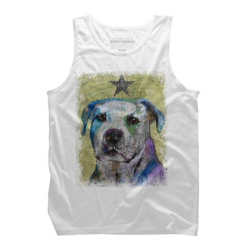 Men's Design By Humans PIT BULL TERRIER By creese Tank Top - image 1 of 3