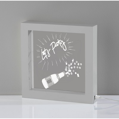 Lets Party Video Light Box Silver - Adesso