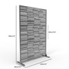 Metal Privacy Screen Outdoor, 72" h Freestanding Privacy Screen Fence Outdoor Weather Resistant, Decorative Fence Screen Panel - 3 of 4