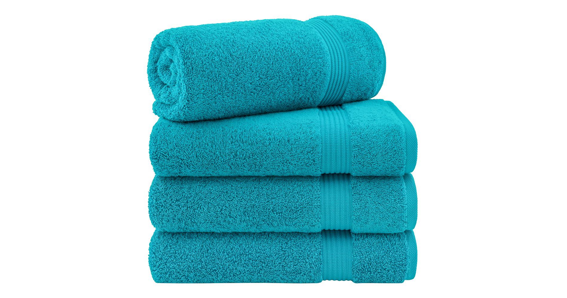 American Soft Linen Turkish Premium Quality 100% Cotton Turkish 4 Piece Bath Towel Set, Soft Absorbent Quick Dry Bath Towels for Bathroom