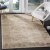Vintage VTG570 Power Loomed Area Rug Ivory / Light Blue 4' X 5'-7" - Safavieh. - 2 of 4