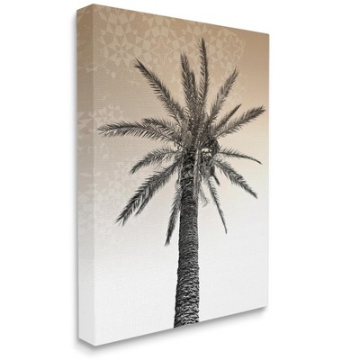 Stupell Industries Palm Tree Tropics Beige Geometric Pattern Sky
