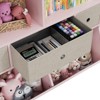 3-Tier Toy Storage Organizer with Drawers & 4 Cubbies - Freestanding Kids Bookcase for Playroom, Nursery, Kindergarten - 3 of 4