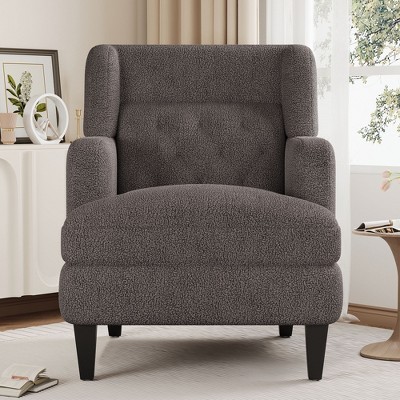 NicBex Accent Chair with Backrest, Upholstered Armchair Comfy Sofa Chair for Living Room, Bedroom