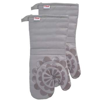 BRAND NEW Food network Striped Silicone Oven Mitt Gray