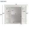Medicine Cabinet With Mirror,Vanity Countertop With Sink,Toilet Mirror Storage,Vanities And Medicine Cabinets,Shaving Cabinet-The Pop Home - 4 of 4