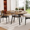 47'' Round Dining Table for 4, Farmhouse Kitchen Dining Room Table, Round Dinner Table with Storage Shelf for Kitchen, Living Room (Table Only) - 4 of 4