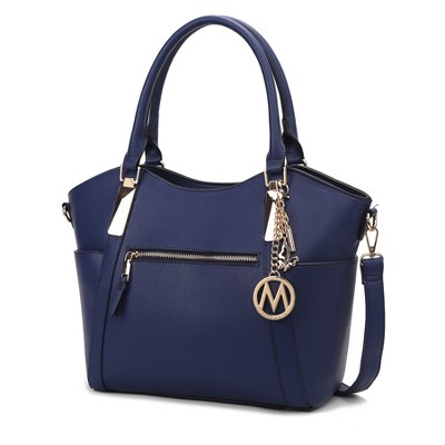MKF Collection Janise Solid Vegan Leather Tote Bag Purse by Mia K