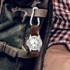 The Lakeside Collection Brown Analog Watch with PU Backing and Carabiner - 2 of 2