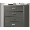 33.88" Solid Wood Contemporary 5-dressers Chest with Acrylic Handles - 3 of 4