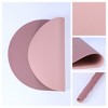 REGALWOVEN Leather Oval Wipeable Kitchen Placemats 6 Pcs - 2 of 4