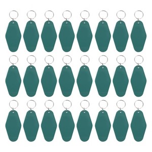 Unique Bargains Blank Vintage Motel Keychain for DIY Ornament Luggage Labels - 1 of 4