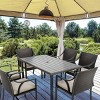 HAPPATIO 7 Piece Patio Dining Set,Outdoor Patio Dining Set.Wicker Rattan Patio Dining Furniture. Dining Furniture Set. Outdoor Dining Set for 6. - 3 of 4