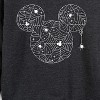 Women's - Disney - Mickey Spider Logo Lightweight French Terry Wide Neck Long Sleeve Shirt - 2 of 4