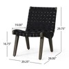 Maggift Patio Seating Sets Outdoor, Featuring Unique Design, Ideal for Chats, Perfect for Gardens, Living Spaces, Black, 20.25"*28"*29.75" - 2 of 4
