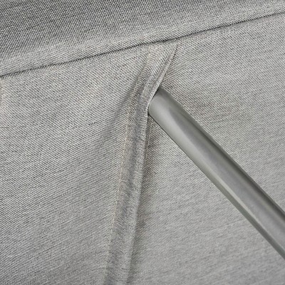 Contemporary Gray 76'' Metal Frame Sleeper Sofa Bed