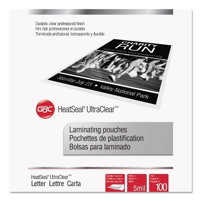 Swingline Laminating Pouches 5 mil 9 x 11 1/2 100/Pack 3200654