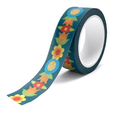 Mary Engelbreit Navy Flowers Washi Tape