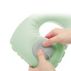 Unique Bargains Inflatable Travel Pillow Press to Inflate for Airplane Train Office - 3 of 4