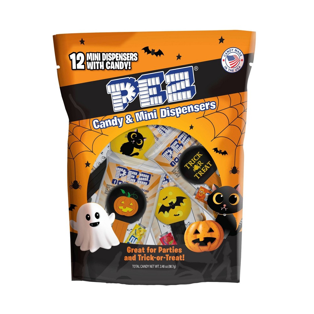 UPC 073621031128 product image for PEZ Halloween Candy & Mini Dispensers Bag - 3.48oz/12ct | upcitemdb.com
