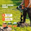 VEVOR Post Hole Digger Gas Powered, 52CC 1450W Earth Auger, Gas Auger with 8” Auger Drill Action Design Bits & 1 Extension Rod, Orange+Black - 3 of 4