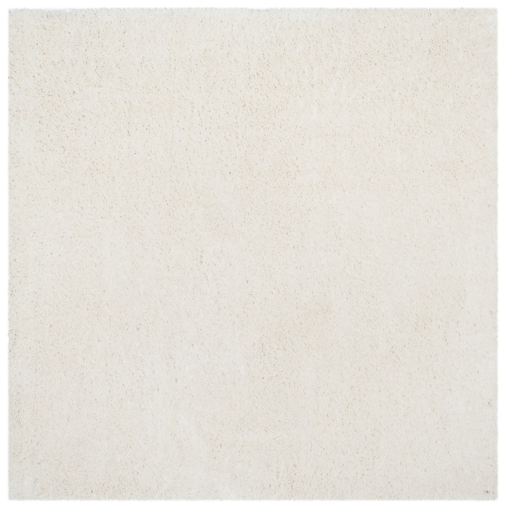 6'7inx6'7in Solid Loomed Square Area Rug Cream/Light Gray - Safavieh